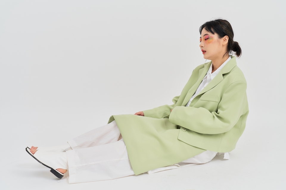 [언어더컬러]basic crop jacket ( L/green ) 상세 이미지 3