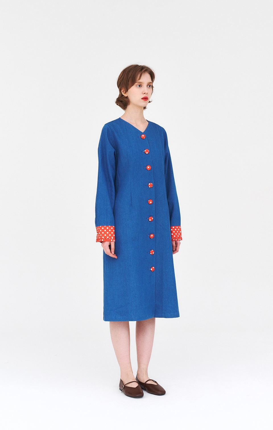 [언어더컬러]dress + collar set 상세 이미지 2