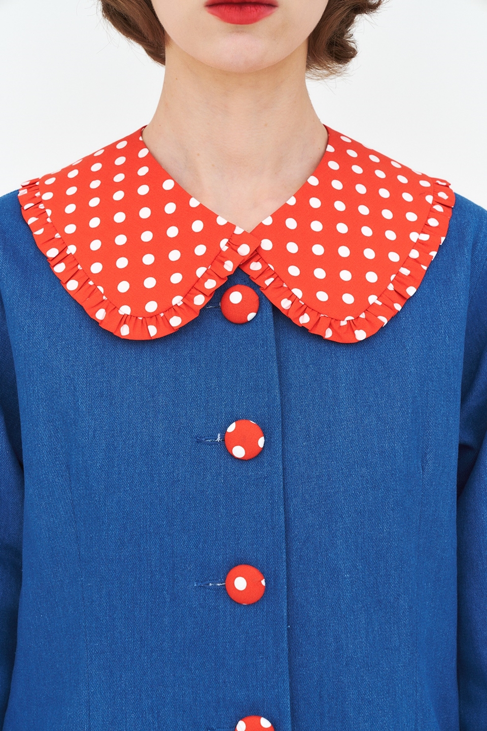 [언어더컬러]dress + collar set 상세 이미지 4