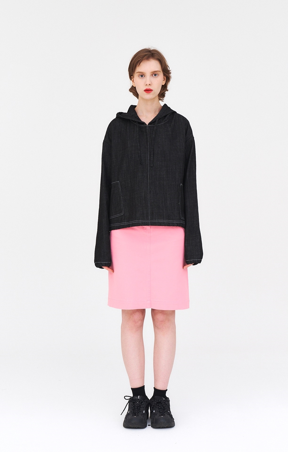 [언어더컬러]DENIM HOOD 상세 이미지 1