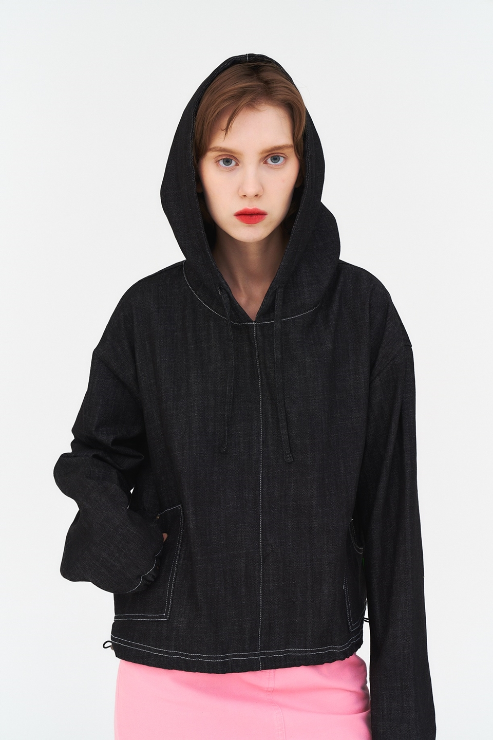[언어더컬러]DENIM HOOD 상세 이미지 3