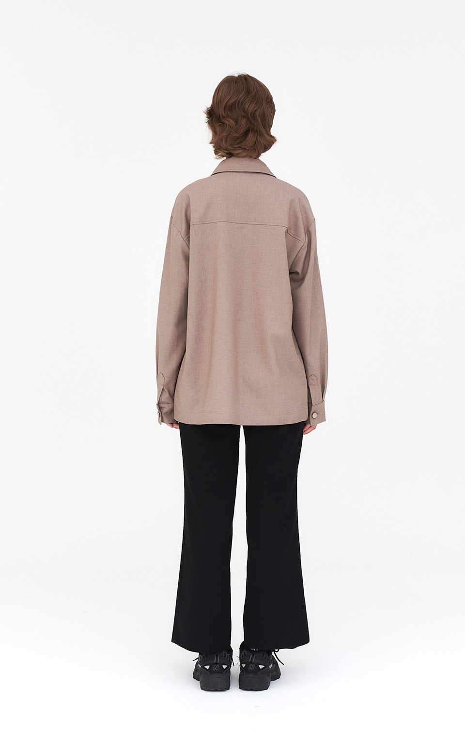 [언어더컬러]shirt and outer (WOOL) 상세 이미지 2