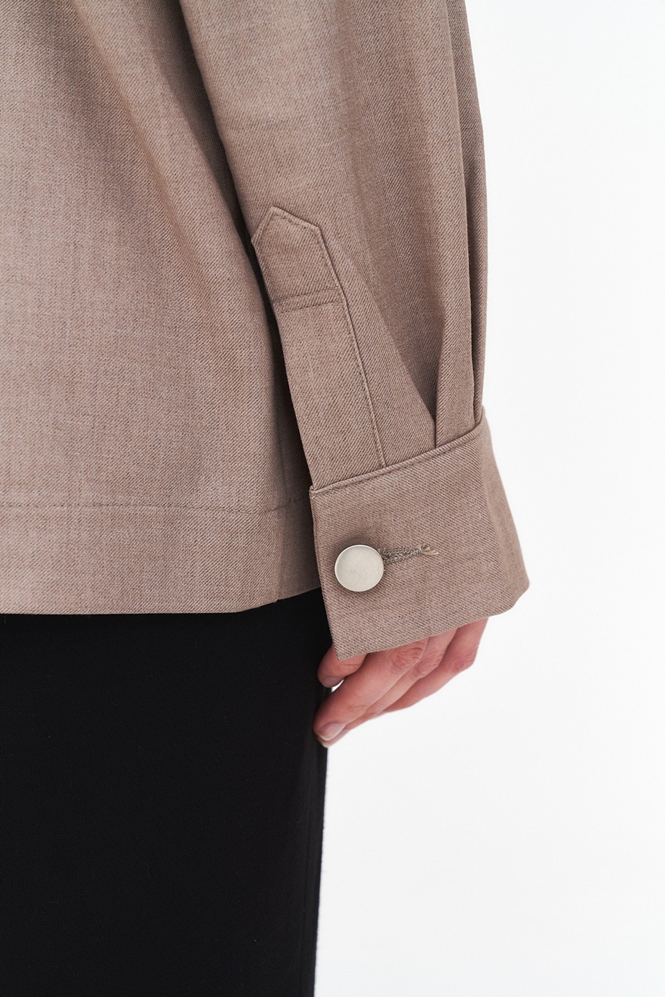 [언어더컬러]shirt and outer (WOOL) 상세 이미지 5