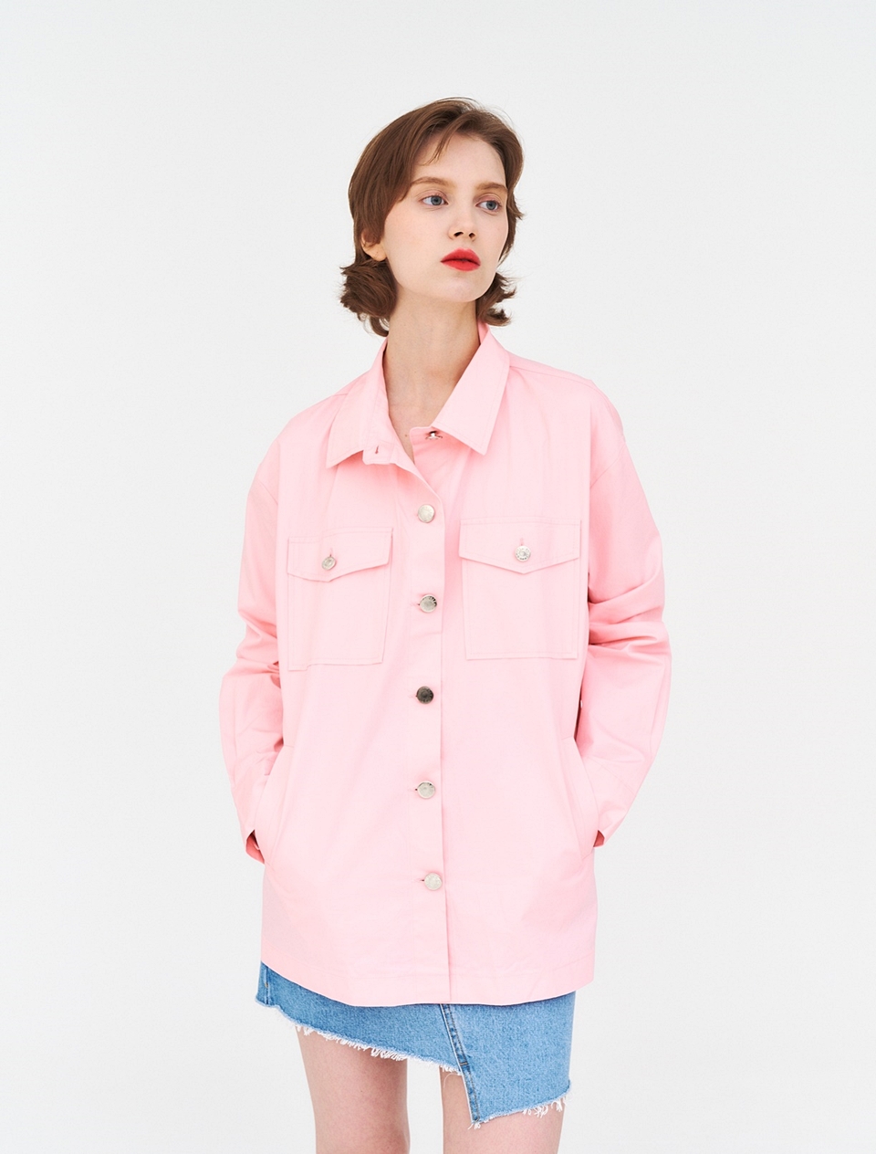 [언어더컬러]shirt and outer (COTTON) 상세 이미지 4