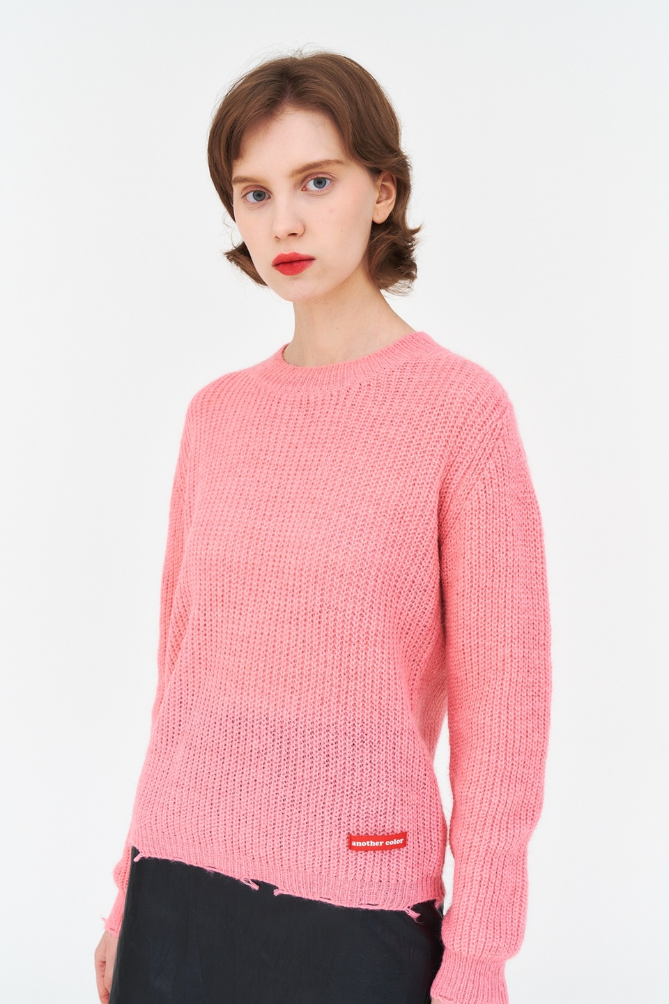 [언어더컬러]Damage knitwear (PINK) 상세 이미지 4