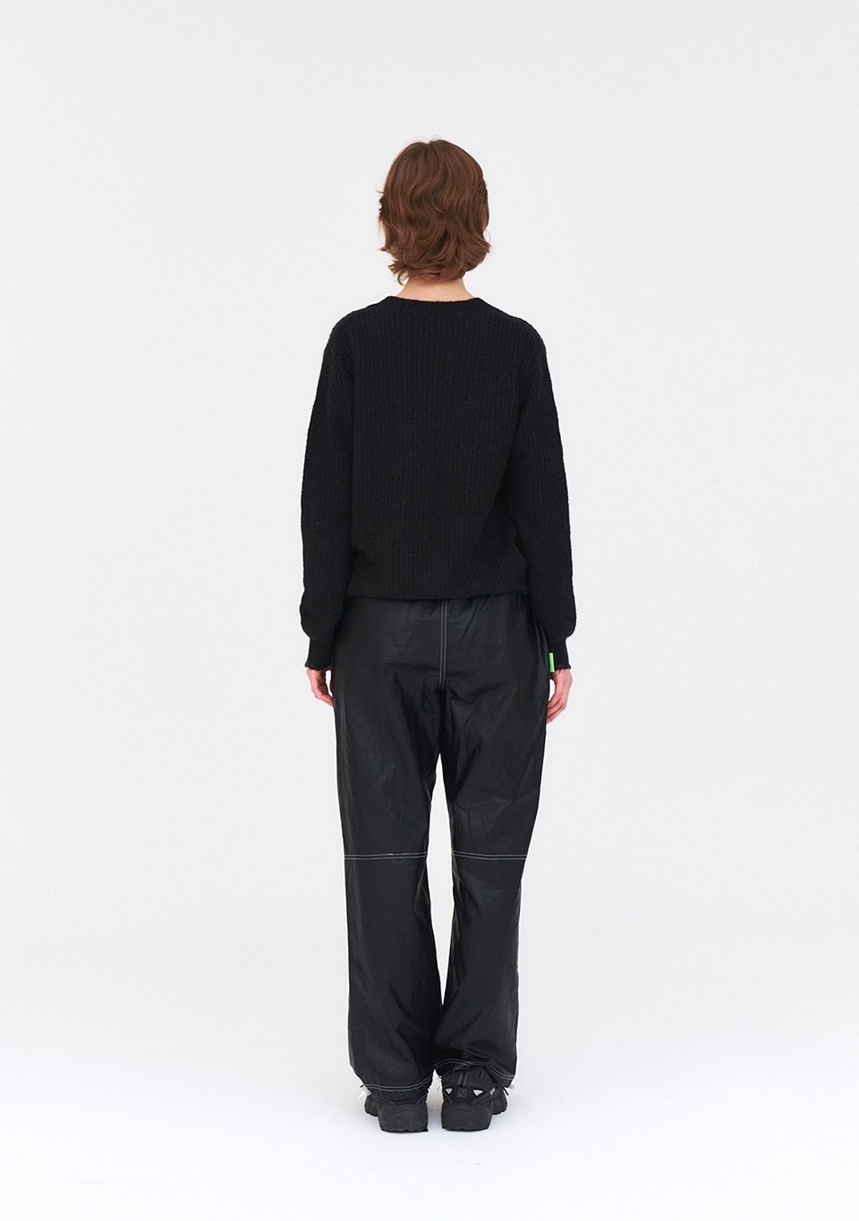 [언어더컬러]Damage knitwear (BLACK) 상세 이미지 2