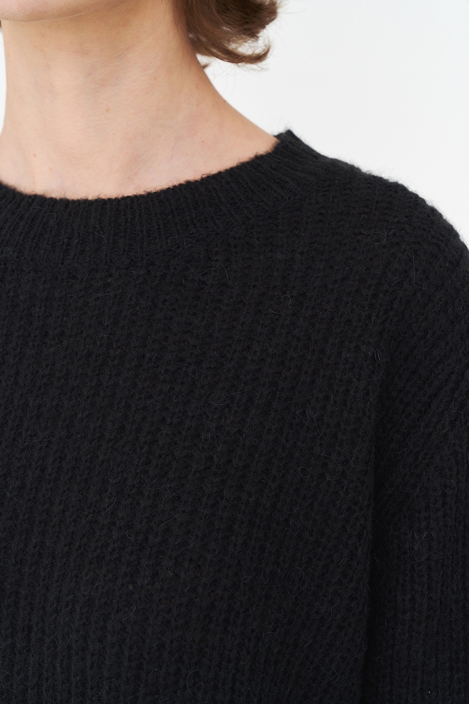 [언어더컬러]Damage knitwear (BLACK) 상세 이미지 5