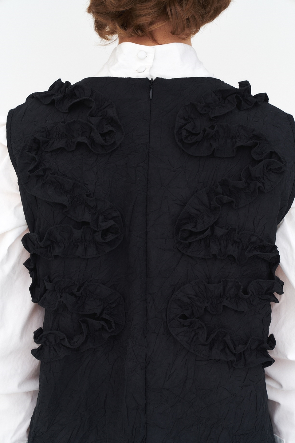 [언어더컬러]SLEEVELESS SHIRRING OPS 상세 이미지 5