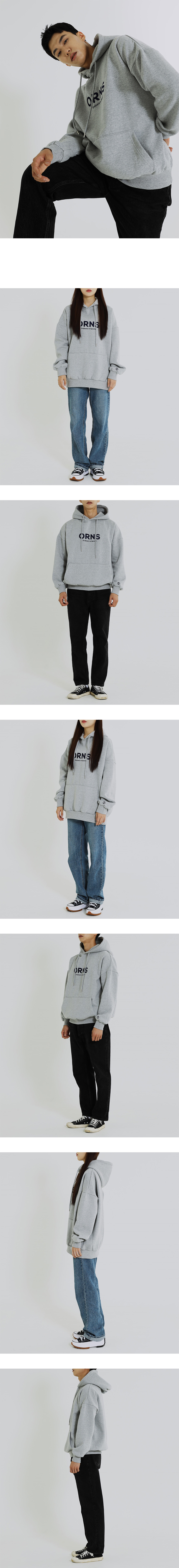 ORNS 로고후드(Grey) 상세 이미지 4