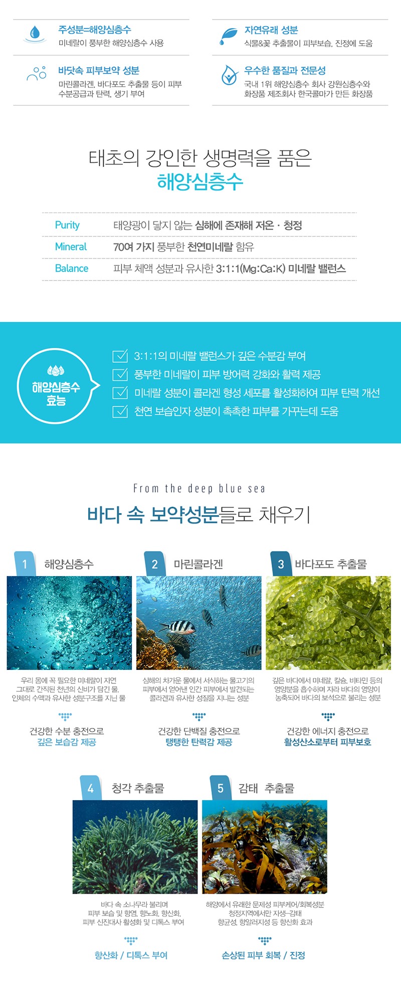 해양심층수 아쿠닉 딥 시너지 핸드크림 2종 상세 이미지 2