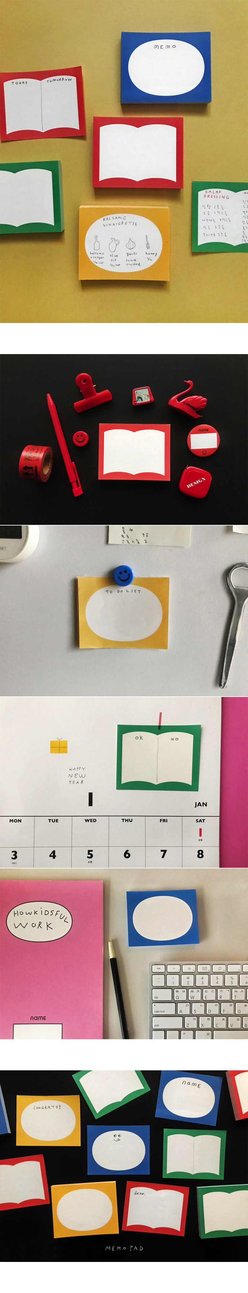 MEMO PAD (4COLORS) 상세 이미지 1