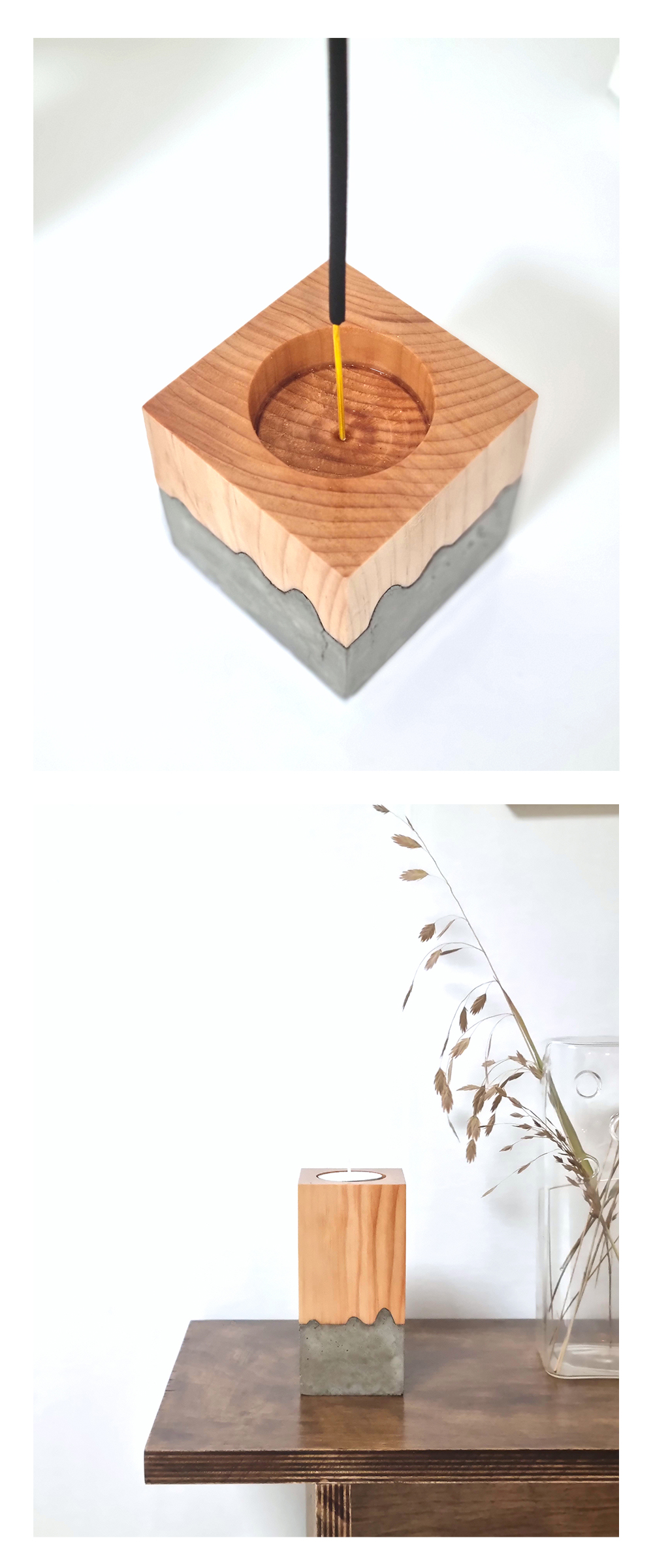 레푸기움; 자연의 단면 - 캔들 & 인센스 홀더 2 size 상세 이미지 4