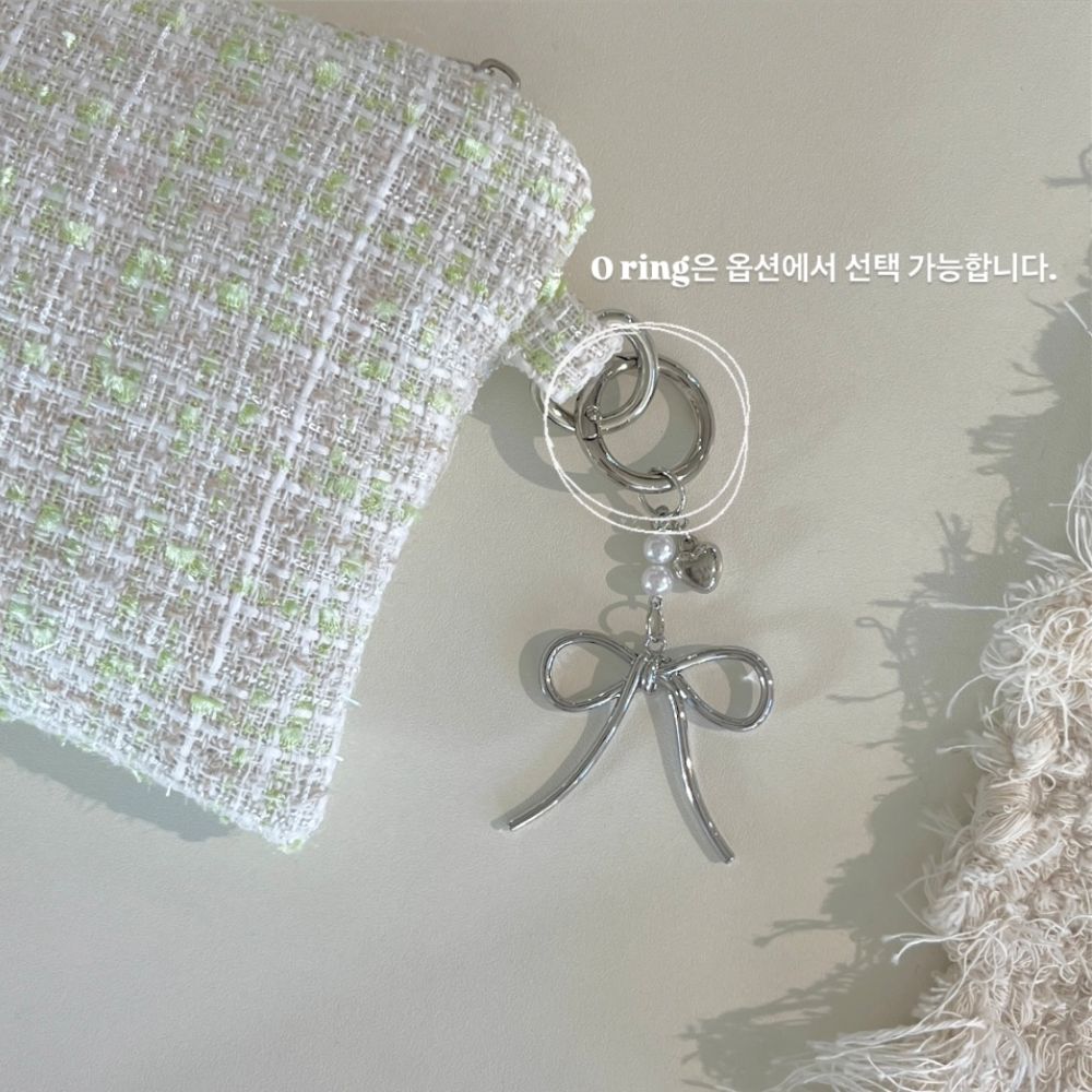 [OIA] Flat pouch - tweed melon 상세 이미지 4