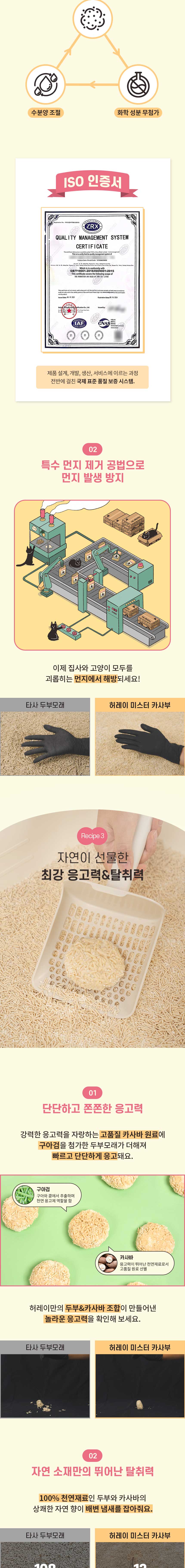 허레이 미스터카사부 카사바 x 두부 고양이 모래 7L 3개입 상세 이미지 5