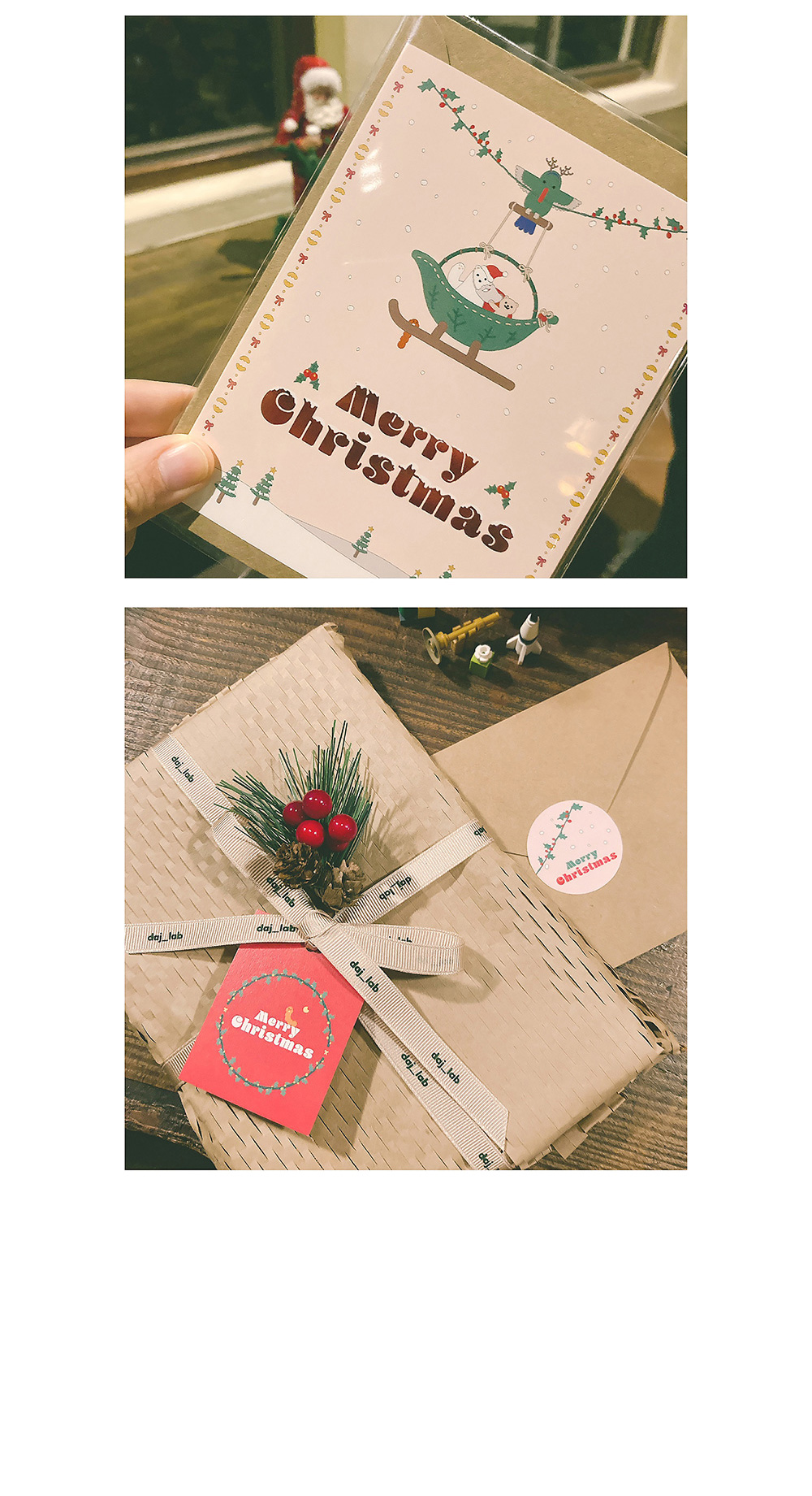 크리스마스 카드_TBLB's shining red christmas 상세 이미지 4