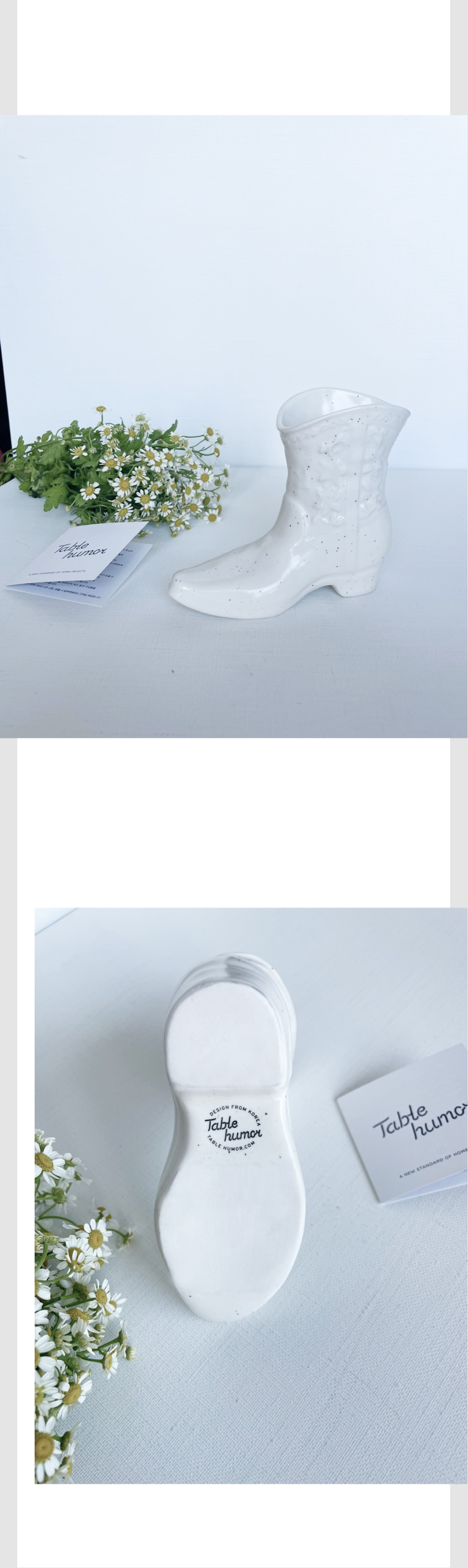 테이블유머 - 부츠모양 화병 [크림] 상세 이미지 5