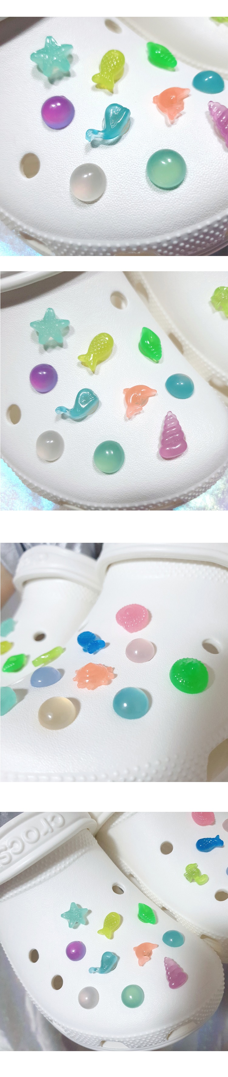지비츠 20pcs 키링 세트 야광 밤바다 친구들 상세 이미지 5