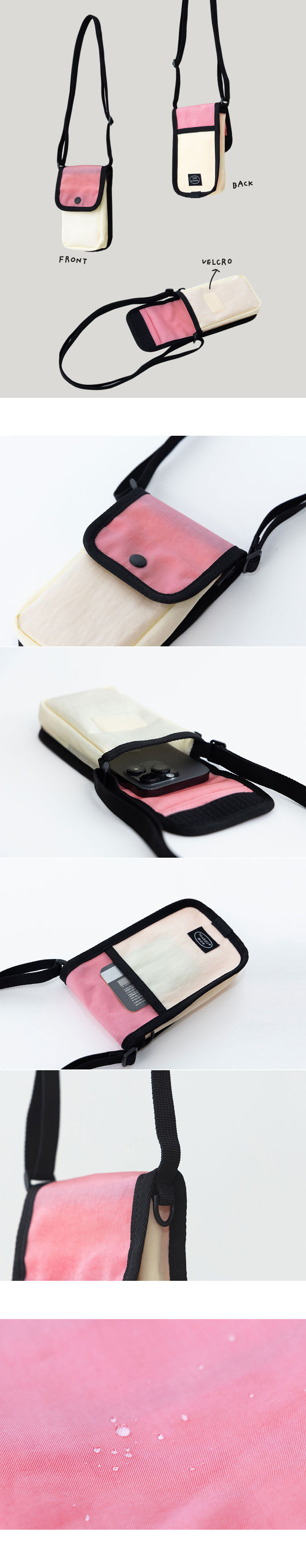 PHONE BAG (PINK+IVORY) 상세 이미지 2