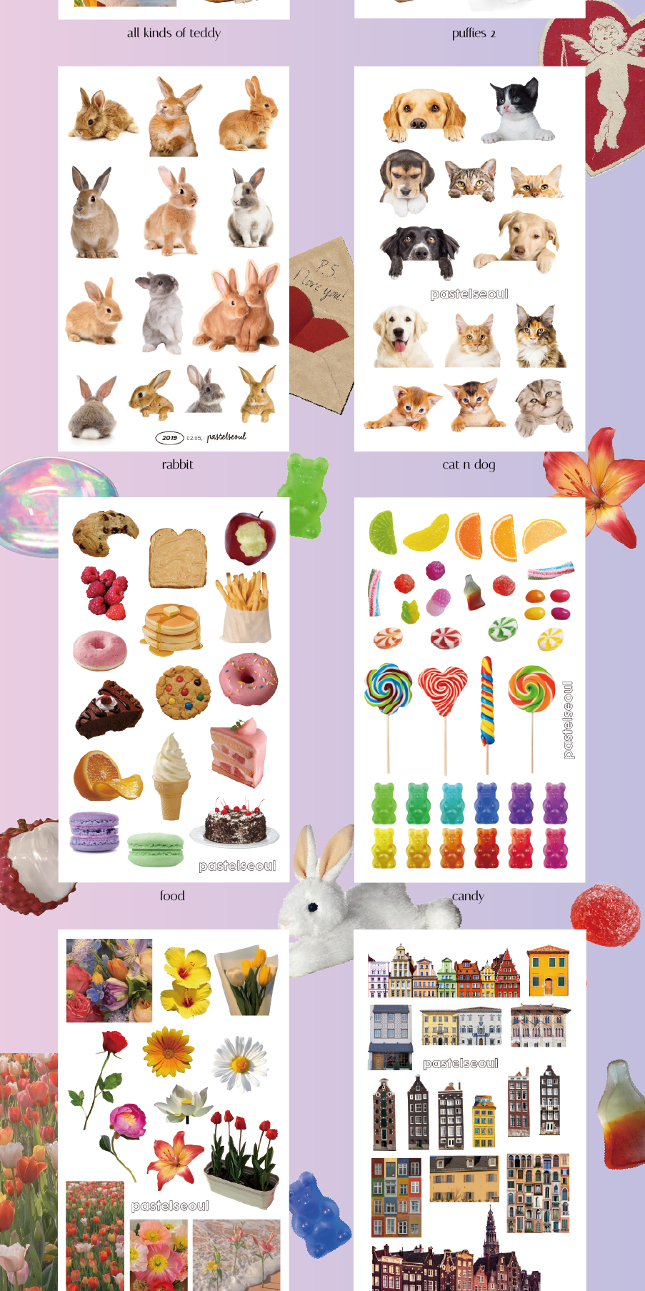 [파스텔서울] 키치스티커 seashell 상세 이미지 3