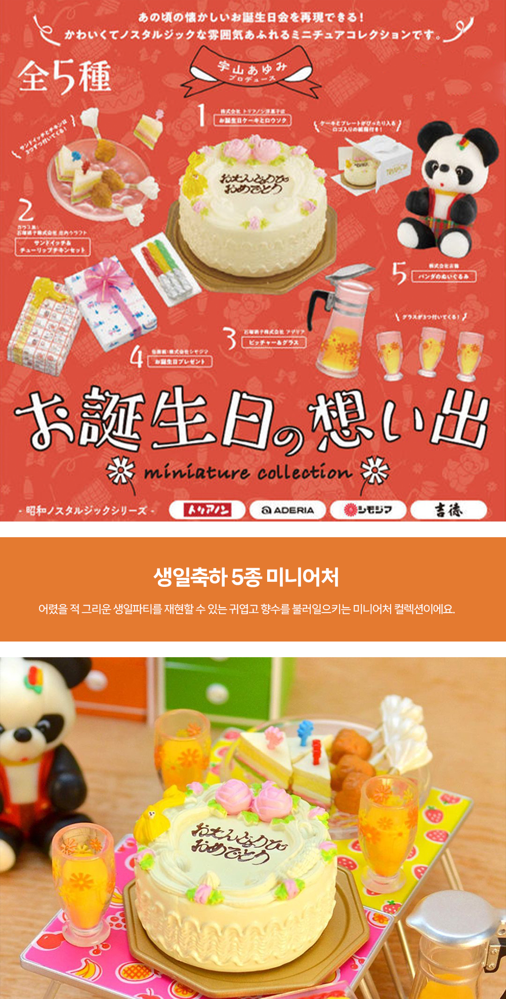 켄엘레펀트 생일 축하 미니어처 피규어 상세 이미지 1