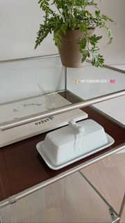리본 도자기 뚜껑 주얼리 보관함 케이스 상세 이미지 6