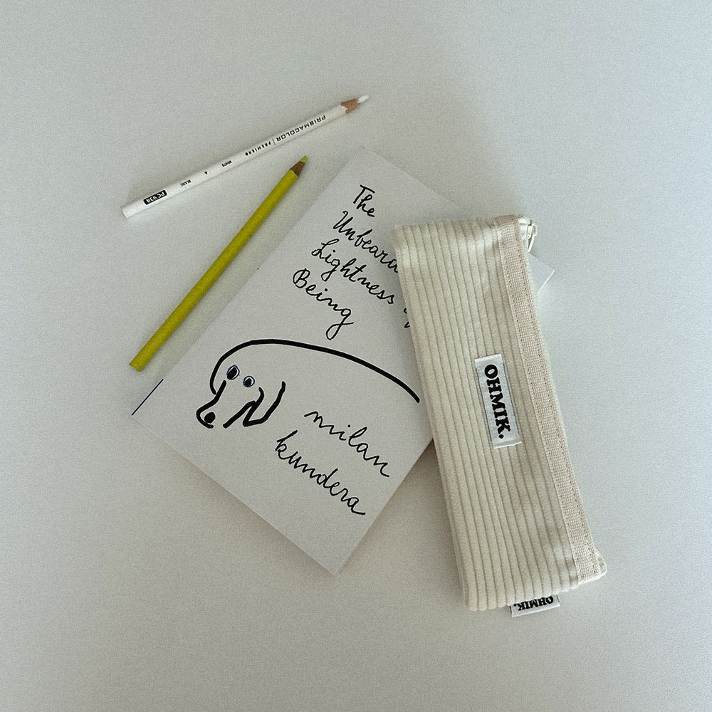 Pencil Pouch - Vanilla 바닐라 상세 이미지 1