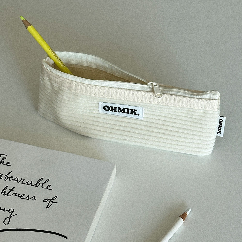 Pencil Pouch - Vanilla 바닐라 상세 이미지 2