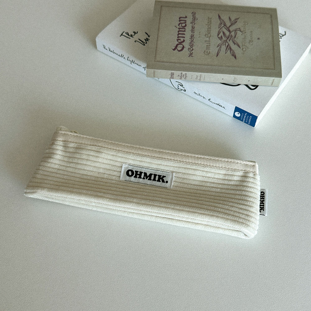 Pencil Pouch - Vanilla 바닐라 상세 이미지 4