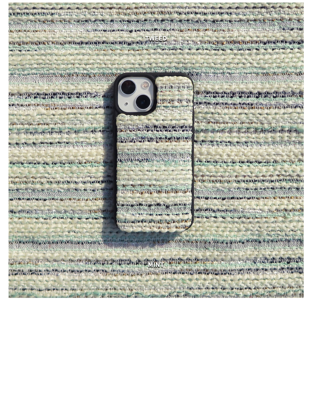TEXTILE PHONE CASE [MINT] 상세 이미지 3
