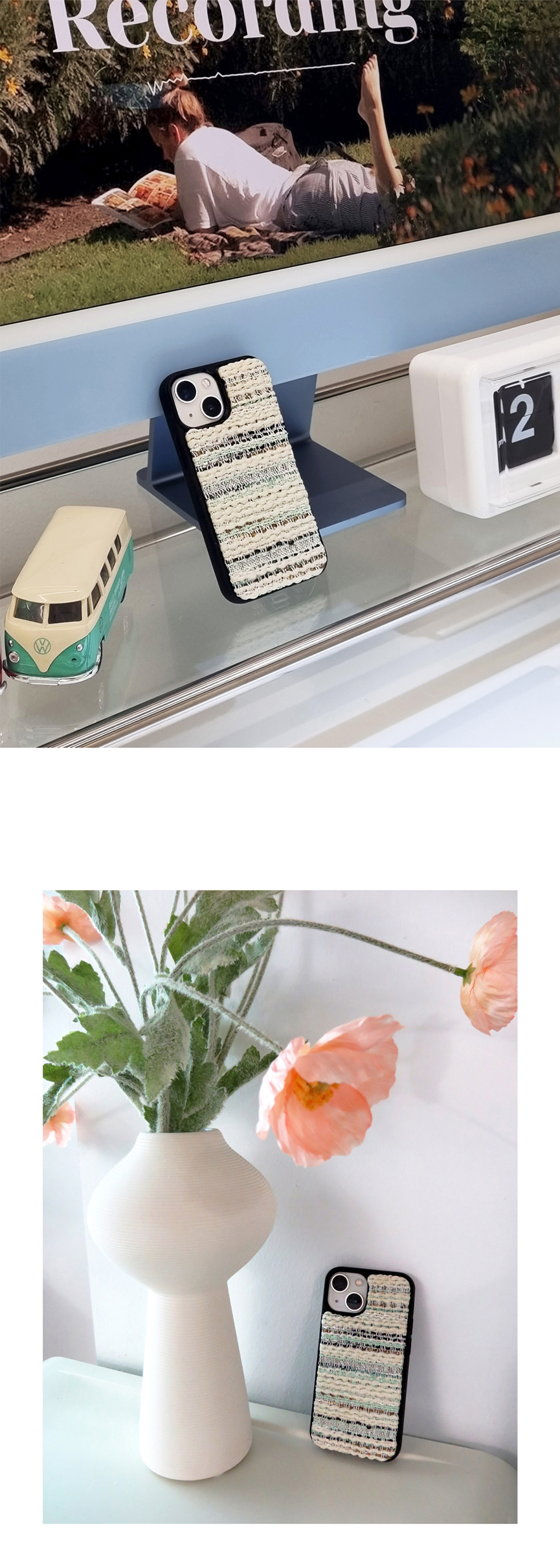 TEXTILE PHONE CASE [MINT] 상세 이미지 4