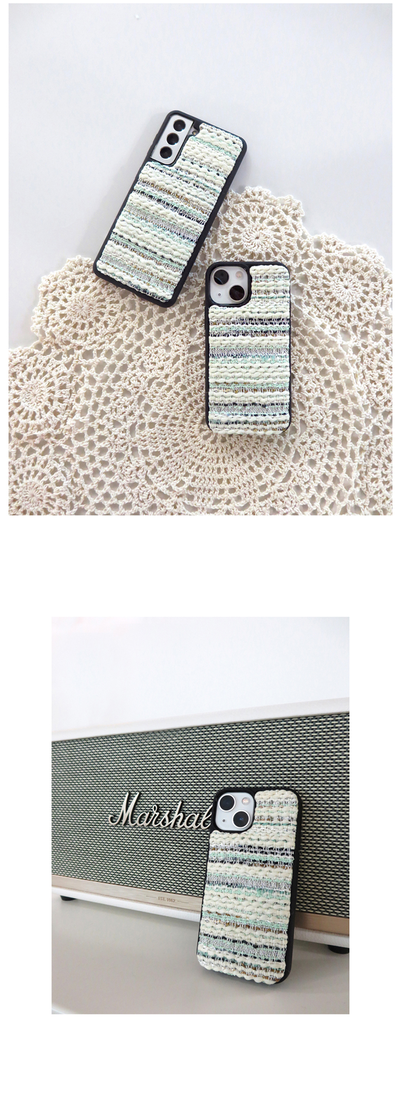 TEXTILE PHONE CASE [MINT] 상세 이미지 6