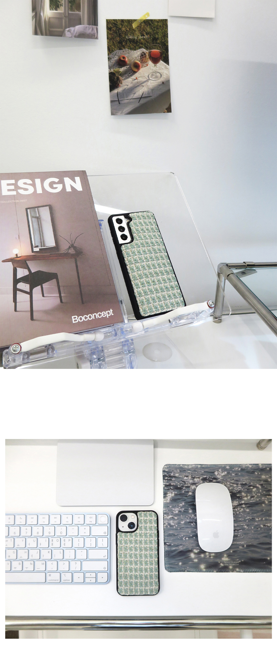 TEXTILE PHONE CASE [EMERALD] 상세 이미지 4