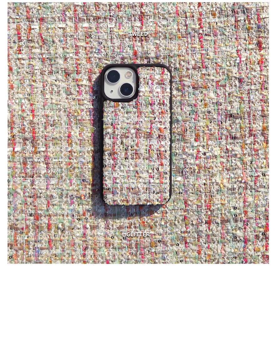 TEXTILE PHONE CASE [GLITTER] 상세 이미지 3