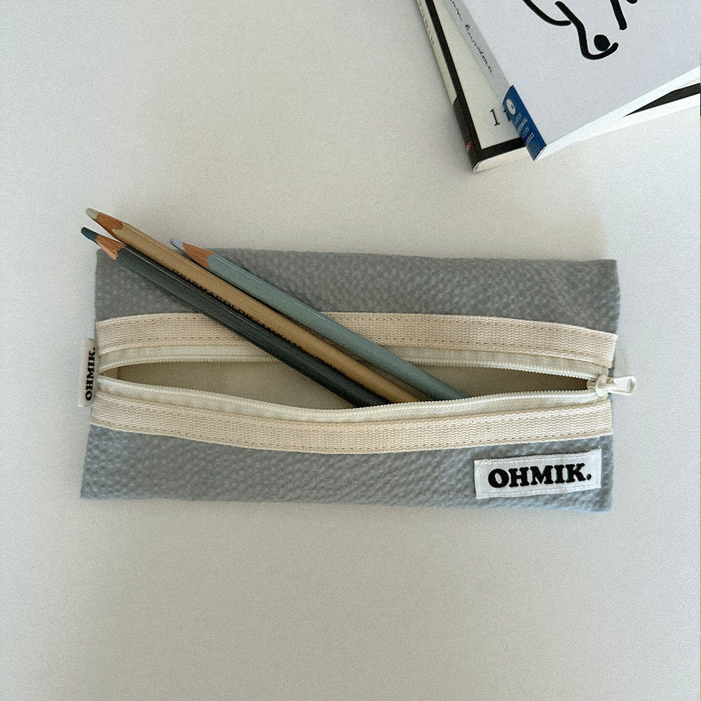 Pencil Pouch - Ice Blue 아이스블루 상세 이미지 5