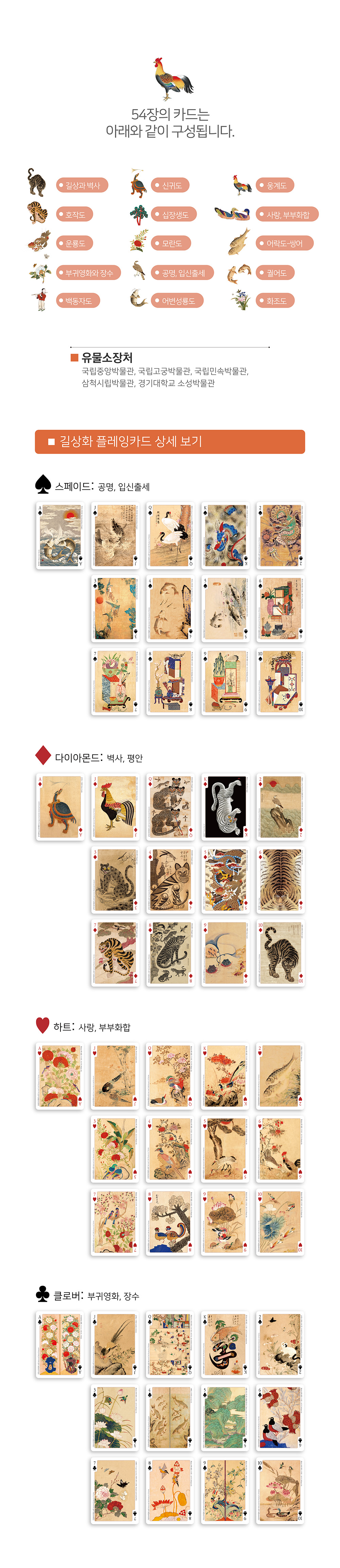 한국의 문화유산 시리즈III 길상화 플레잉카드_포커 상세 이미지 2