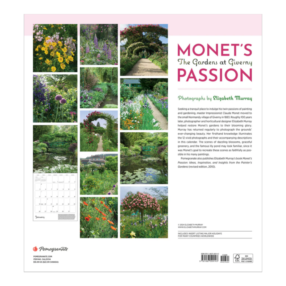 2025 벽걸이캘린더 Monet's Passion 상세 이미지 6