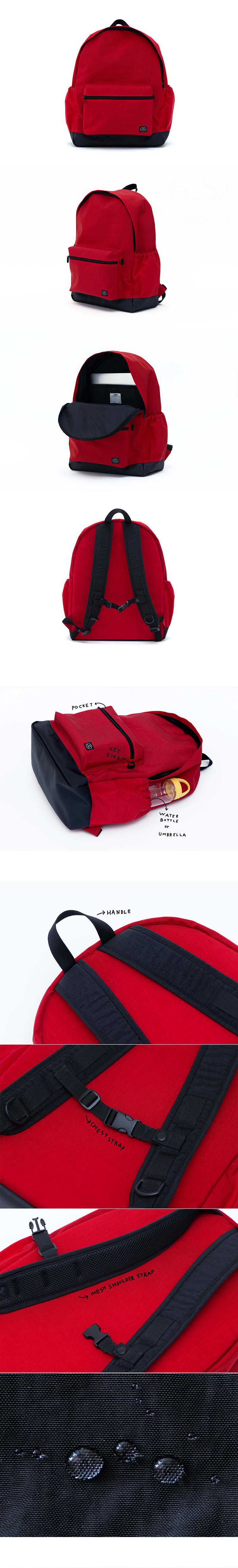 CLASSIC BACKPACK (RED) 상세 이미지 3