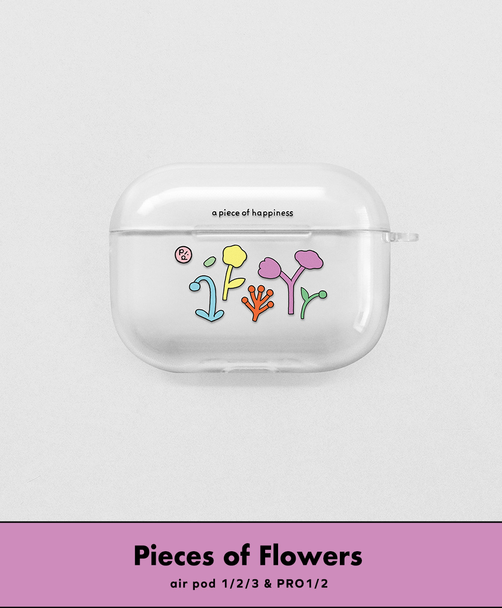 Pieces of flowers | 투명하드 에어팟 케이스 (전기종) 상세 이미지 1