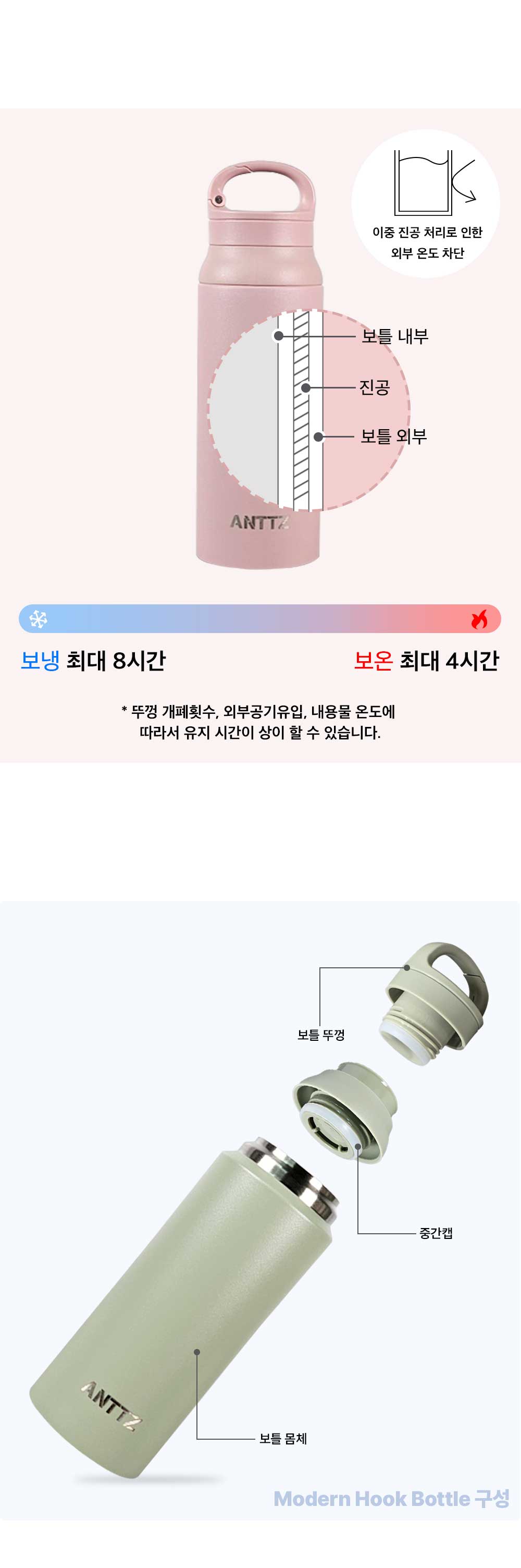 앙쯔 모던후크보틀 600ml 상세 이미지 4