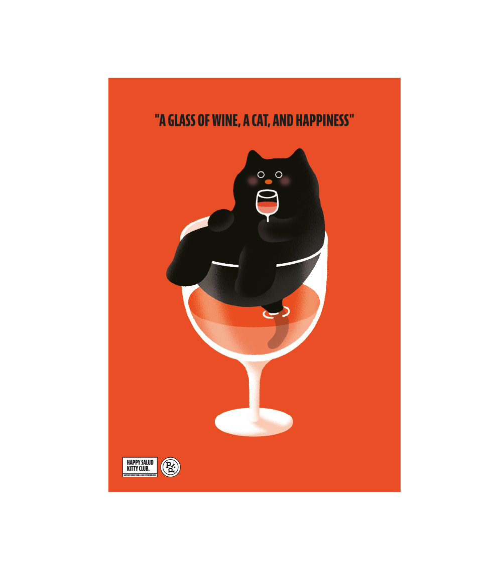 [POSTER] HAPPY SALUD KITTY CLUB / RED 상세 이미지 2