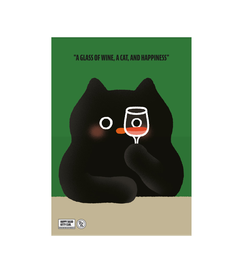 [POSTER] HAPPY SALUD KITTY CLUB / GREEN 상세 이미지 2