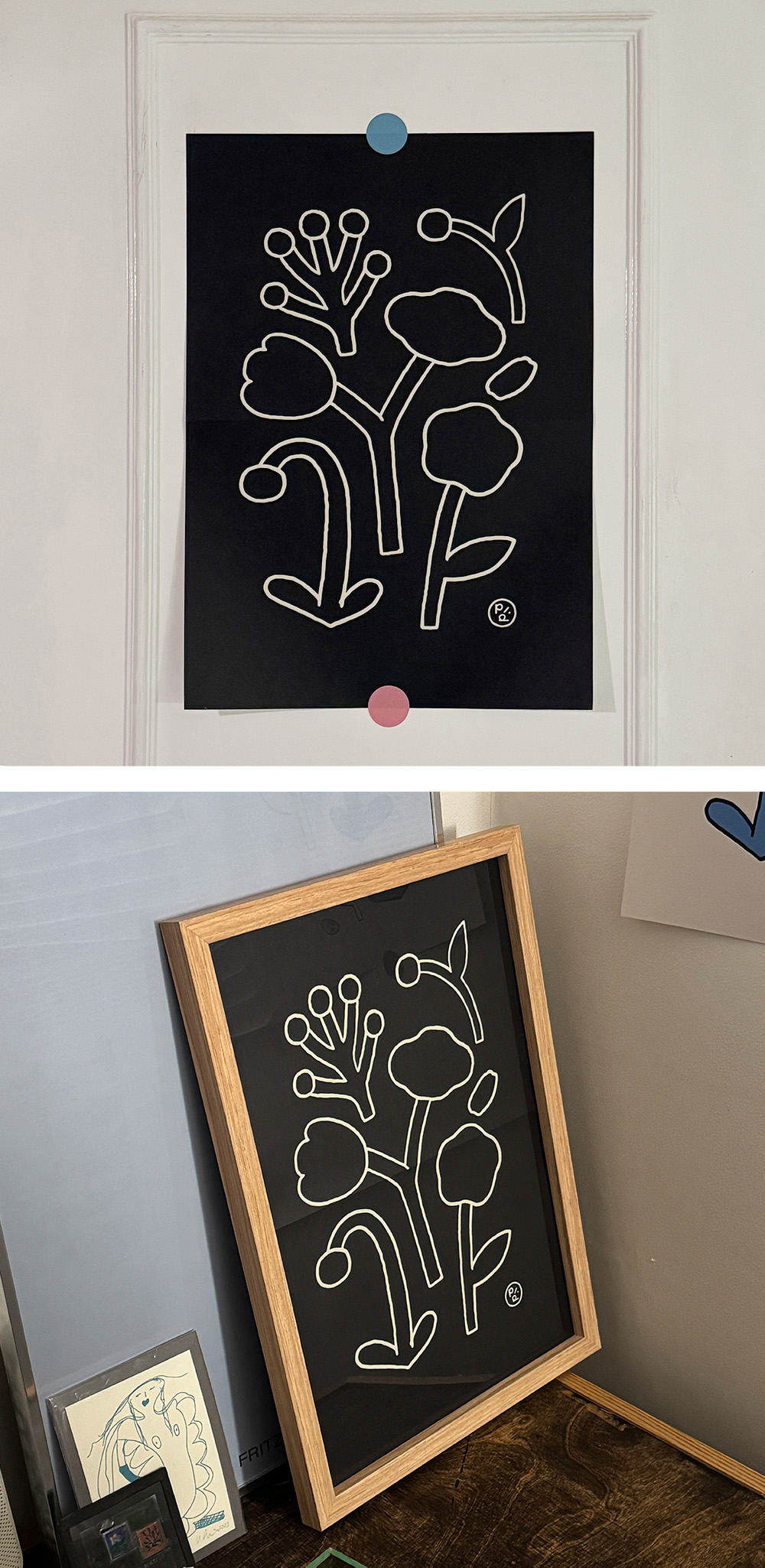 [POSTER] PIECES OF FLOWERS / BLACK 상세 이미지 4