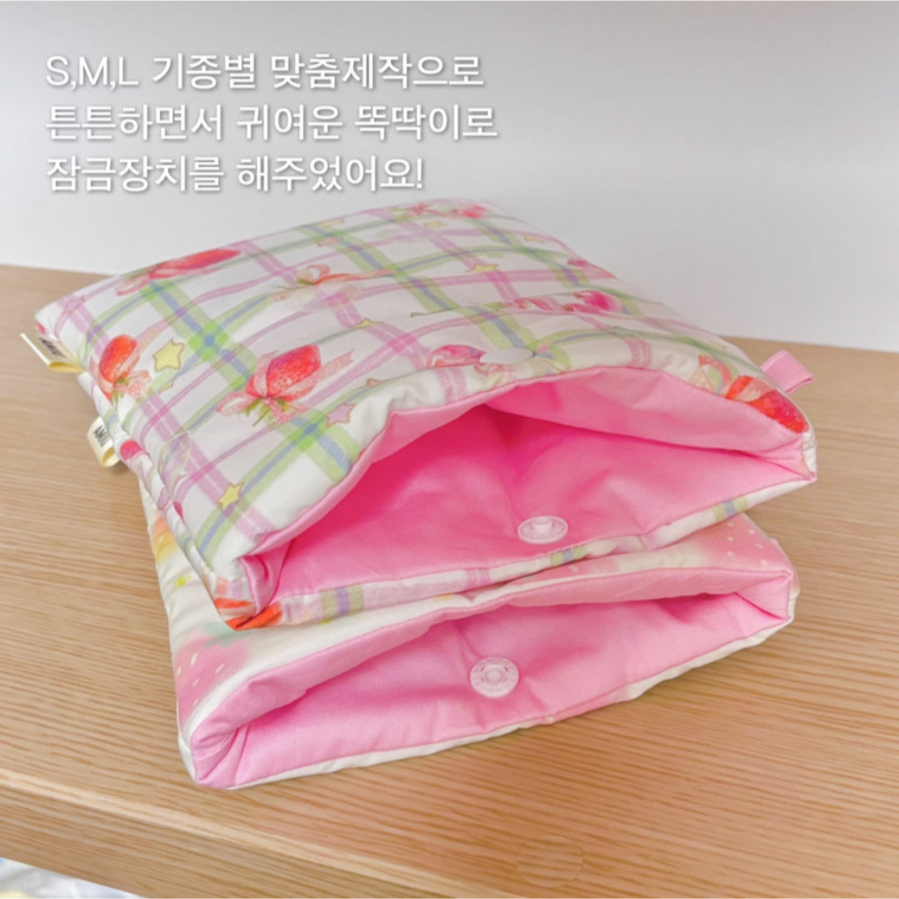 체리딸기 이북리더기파우치 아이패드미니 누빔파우치 상세 이미지 5