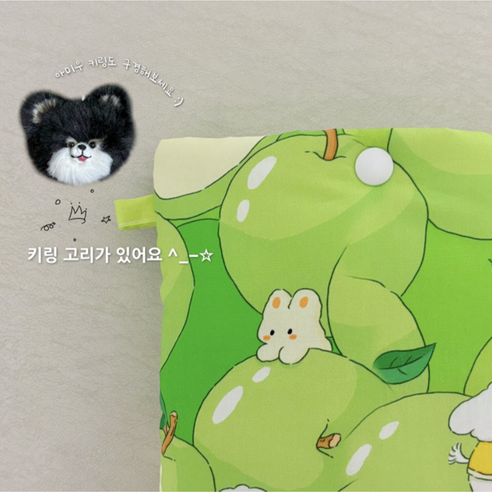 꼬물사과 이북리더기파우치 아이패드미니 누빔파우치 상세 이미지 5