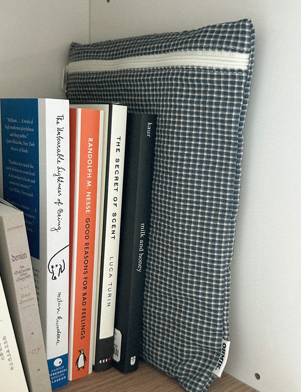 iPad Book Pouch - Blue Check 상세 이미지 6