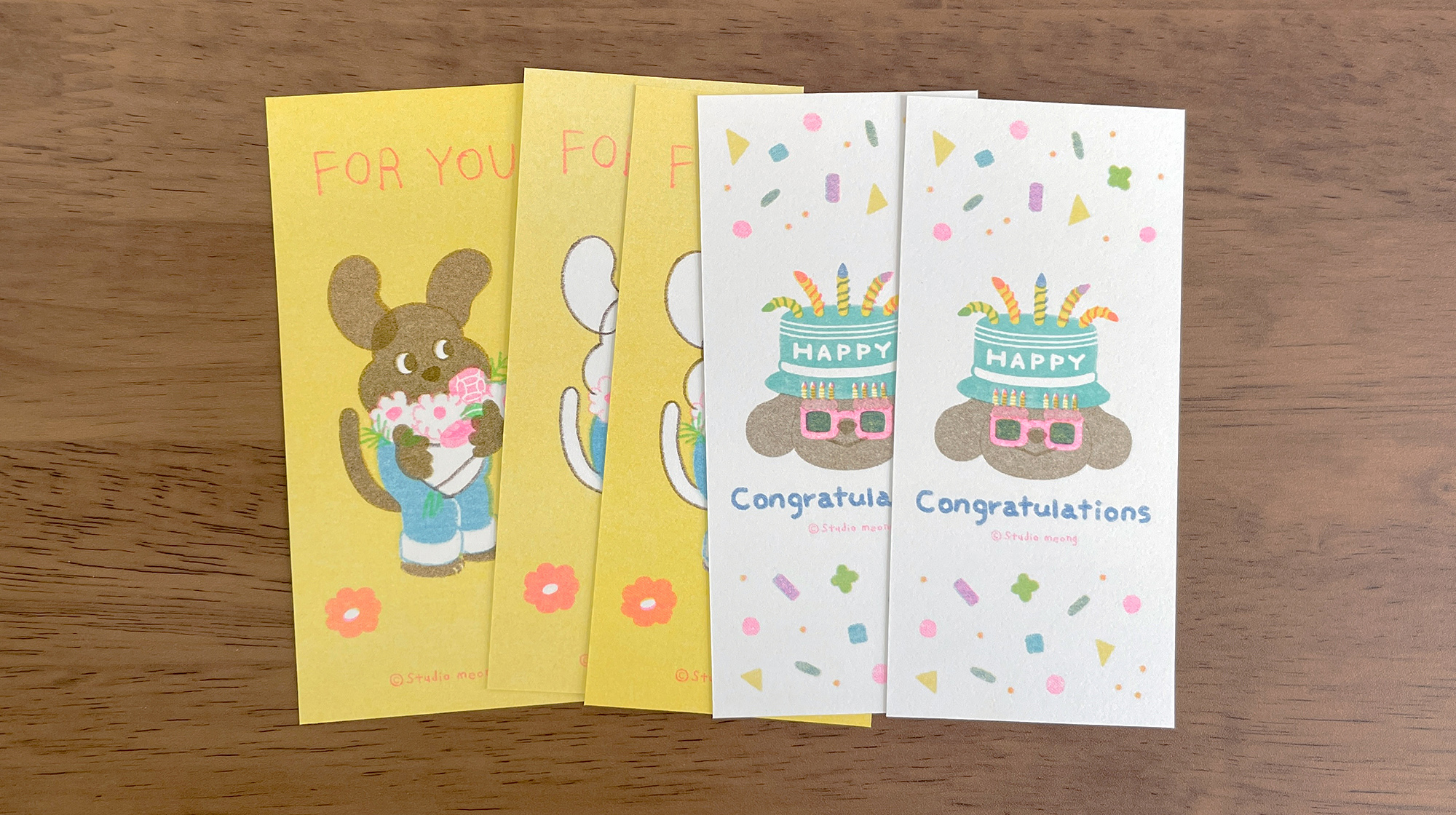 리소 엽서 Congratulations 상세 이미지 2
