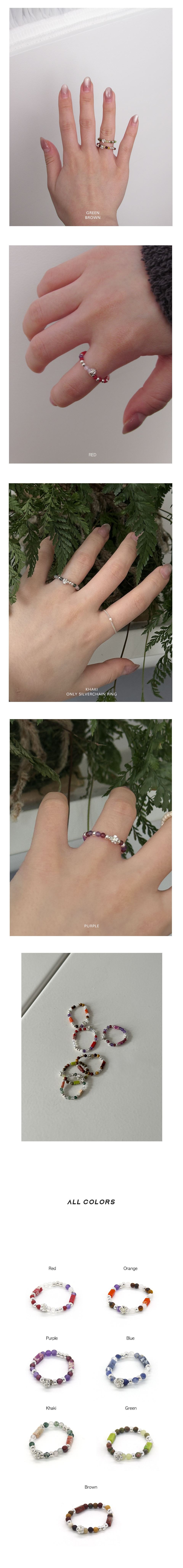 킹스톤 플루메리아 반지 / Kingstone Plumeria Ring 상세 이미지 3