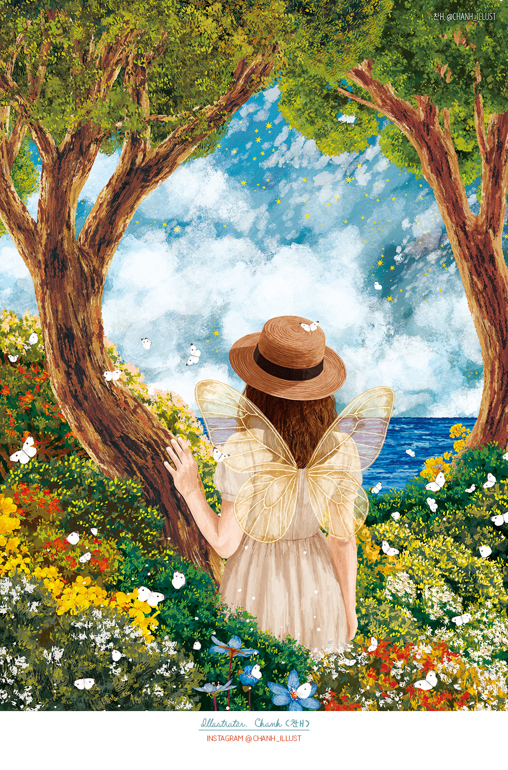 Butterfly Dream 일러스트 엽서 상세 이미지 1