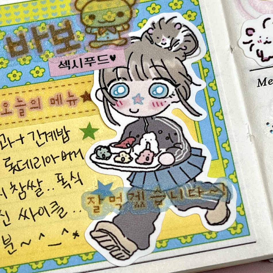 School girls 인물 스티커 상세 이미지 3
