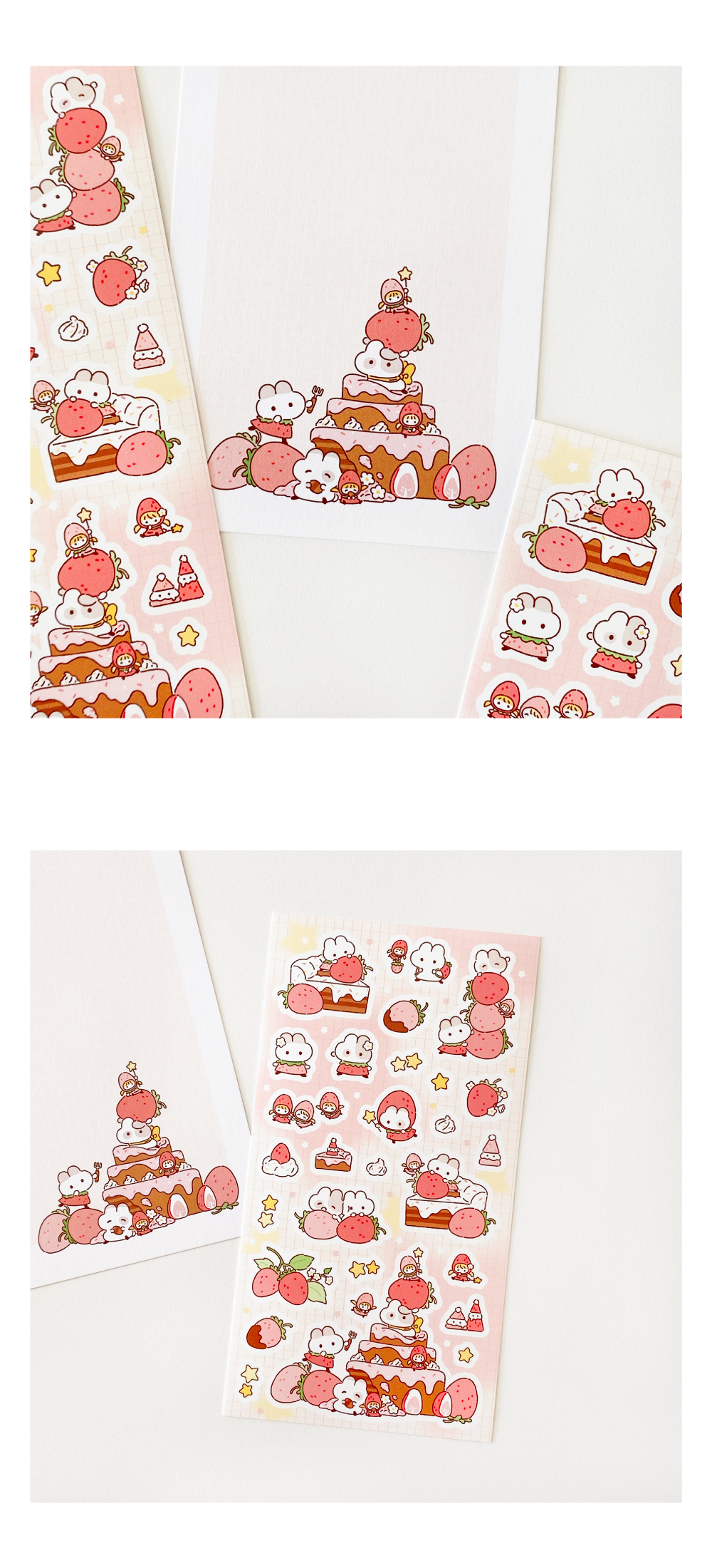 모두 함께 딸기 파티 스티커 상세 이미지 3